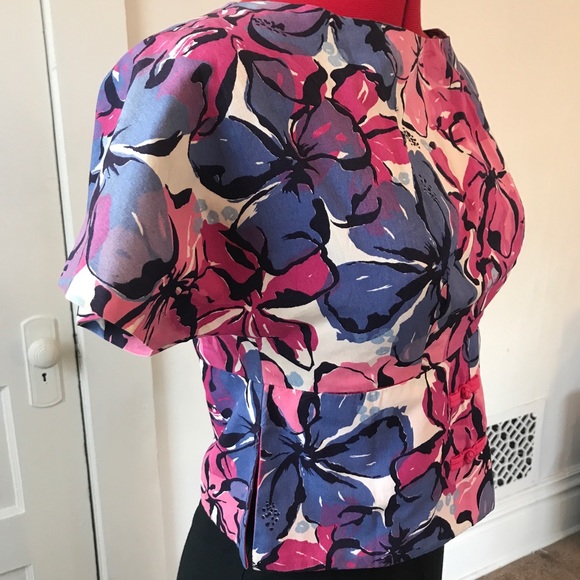 🌸🌺VINTAGE Cotton top🌺🌸 - Picture 2 of 4